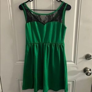 Green Flowy Dress